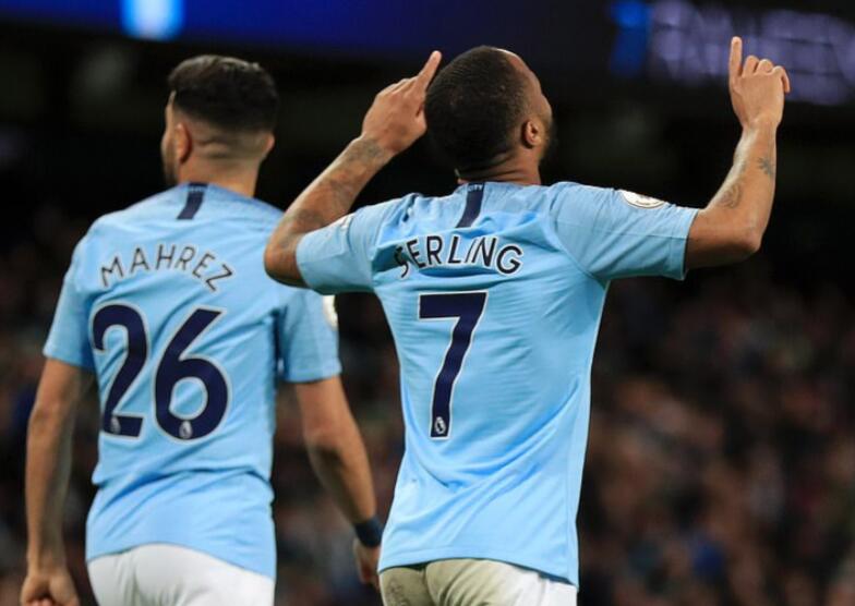 斯特林破门曼城1-0,快乐足球斯特林照片