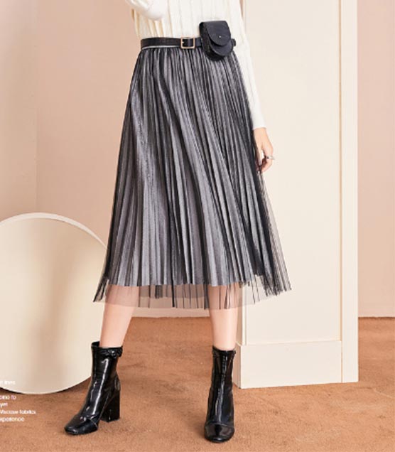 百褶裙腰粗了怎么搭,穿搭百褶裙肩宽