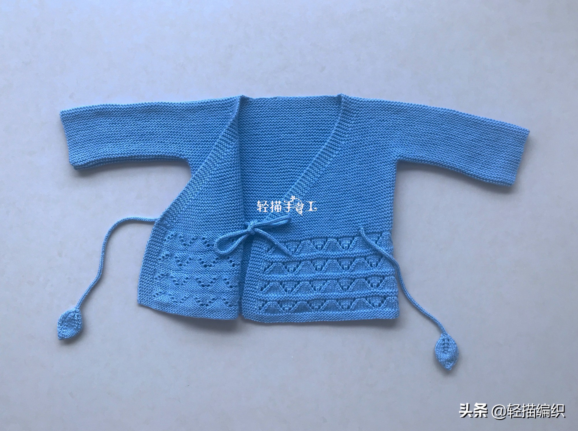 婴儿斜襟开衫针织教程,100种婴儿开衫花样新款