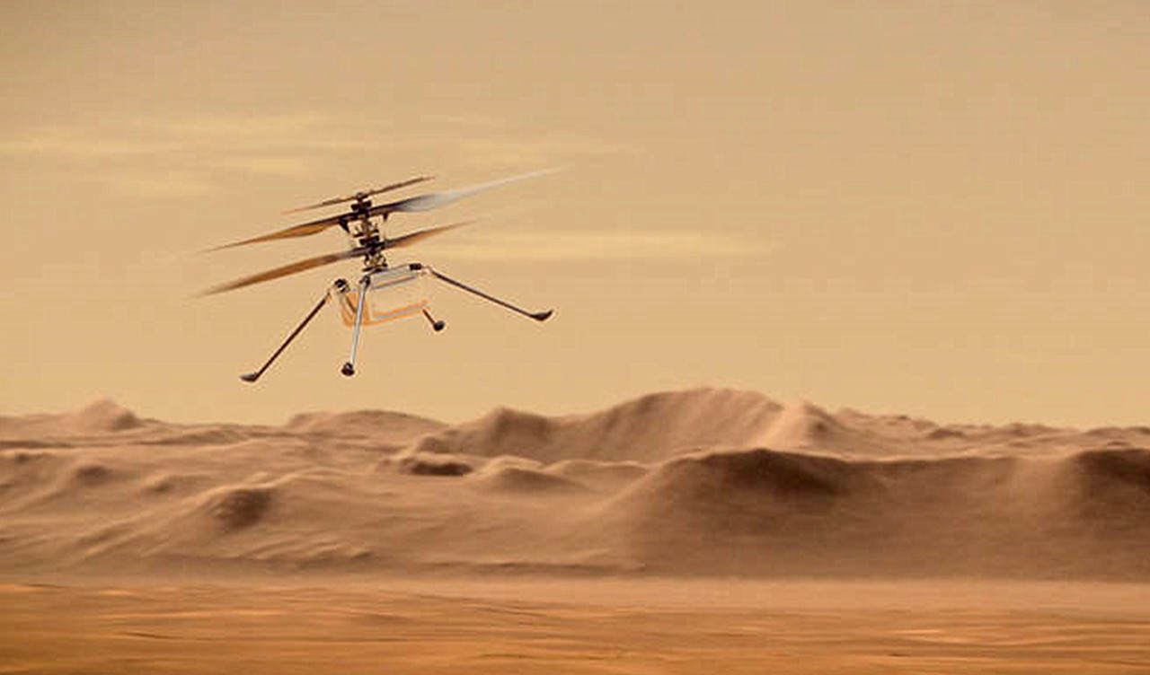 火星直升机原型机,全球第一架火星直升机