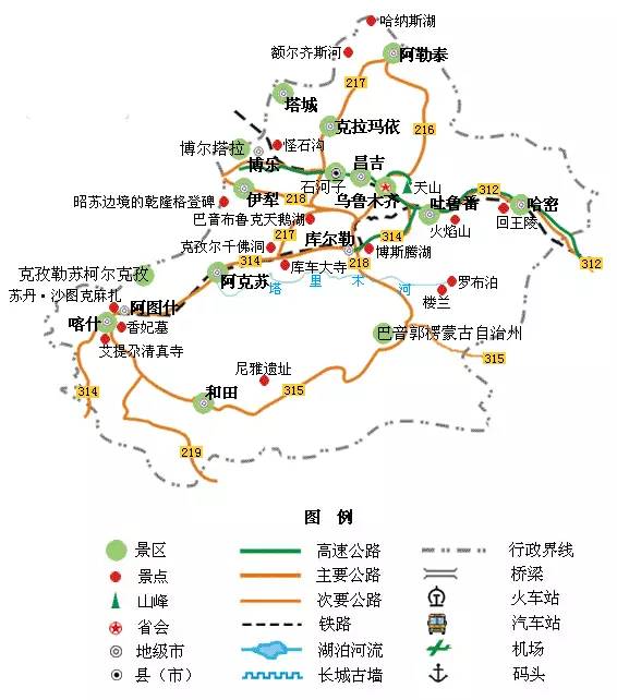 全国各地旅游地图超级攻略,全国旅游地图自驾游