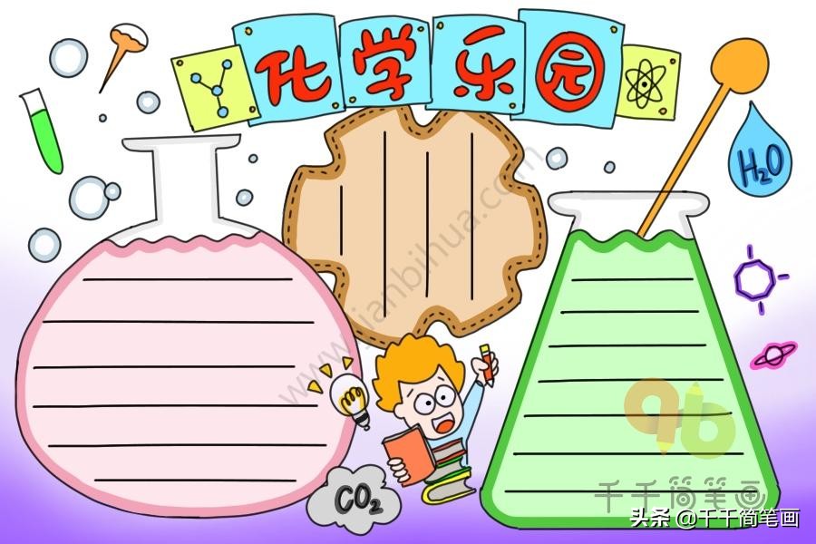 全学科手抄报怎么画,我最喜欢的学科手抄报