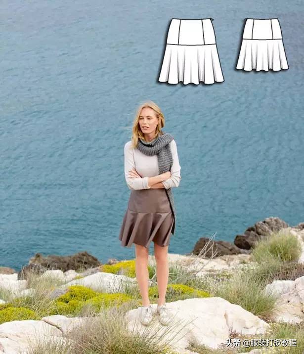 时装设计图手绘教程,服装制版图案大全