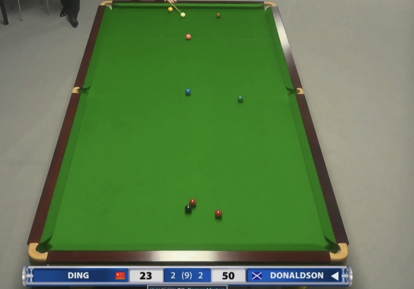 丁俊晖1-8遭艾伦逆转4冠军,丁俊晖连输6局遭逆转