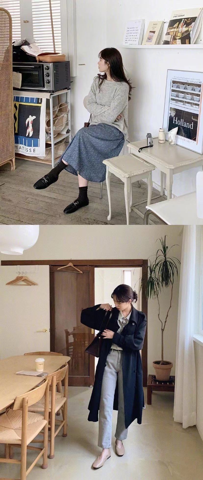 很有冬日韩系穿搭韵味,简约耐看的韩系秋冬穿搭范本