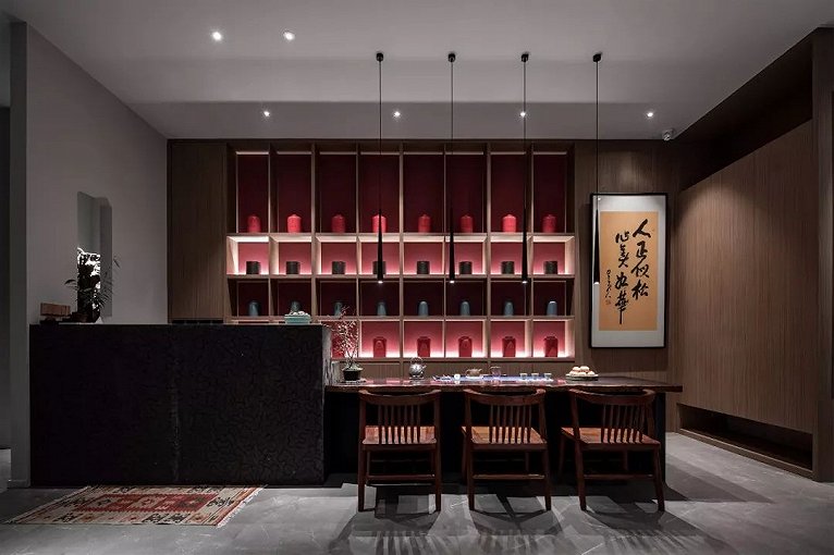 打造高端中式茶空间,中式美学茶空间