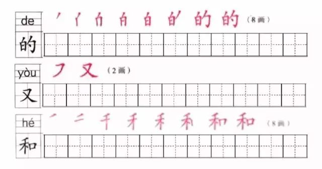 一年级上册写字表笔画笔顺组词,一年级上册笔顺笔画专项练习