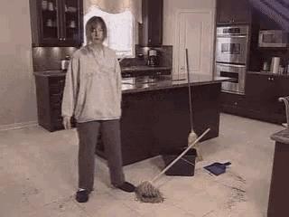 自动旋转拖把拖地神器,拖地不沾水的拖把