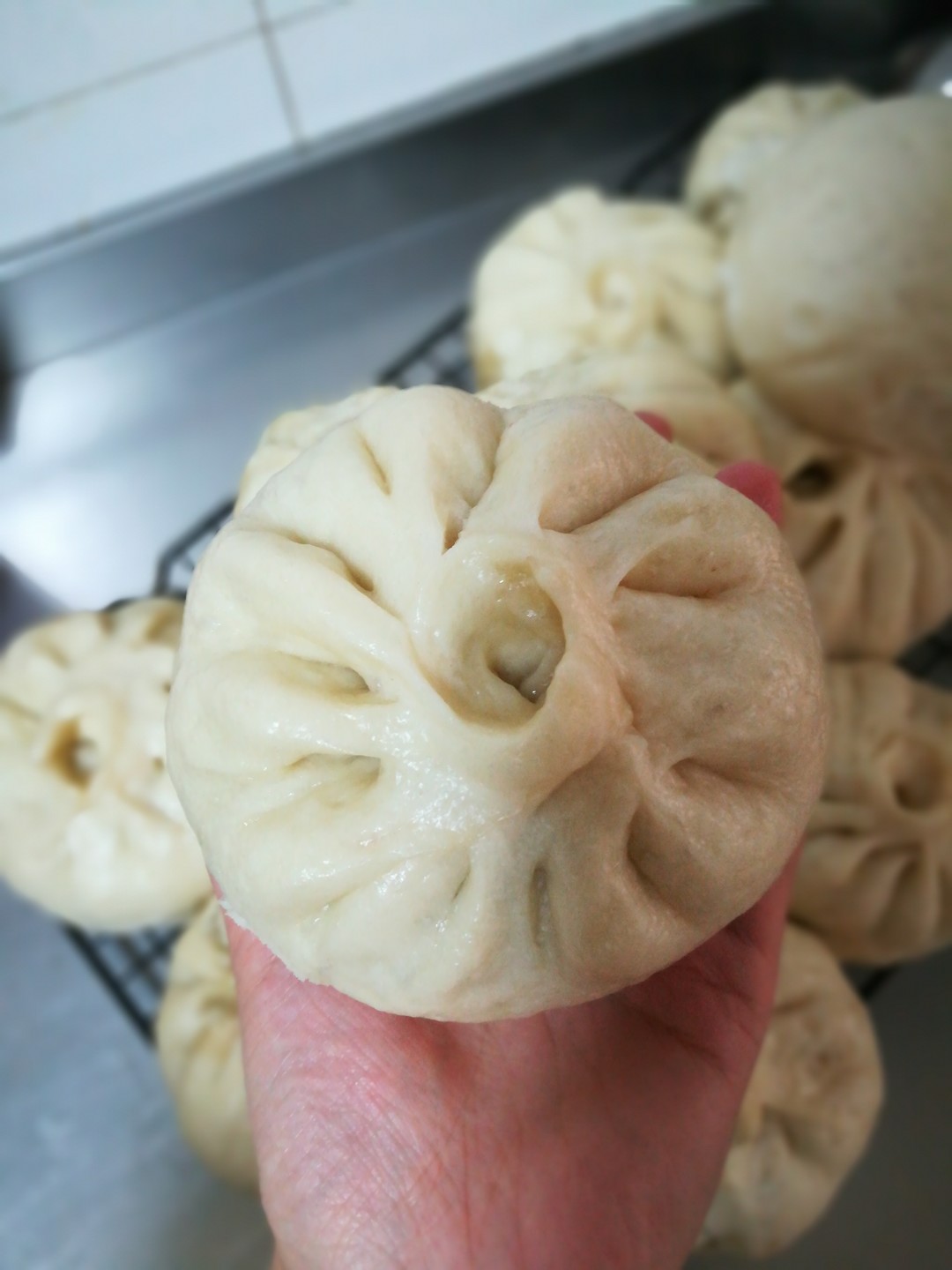 山东大包子捏法,山东大包子馅做法