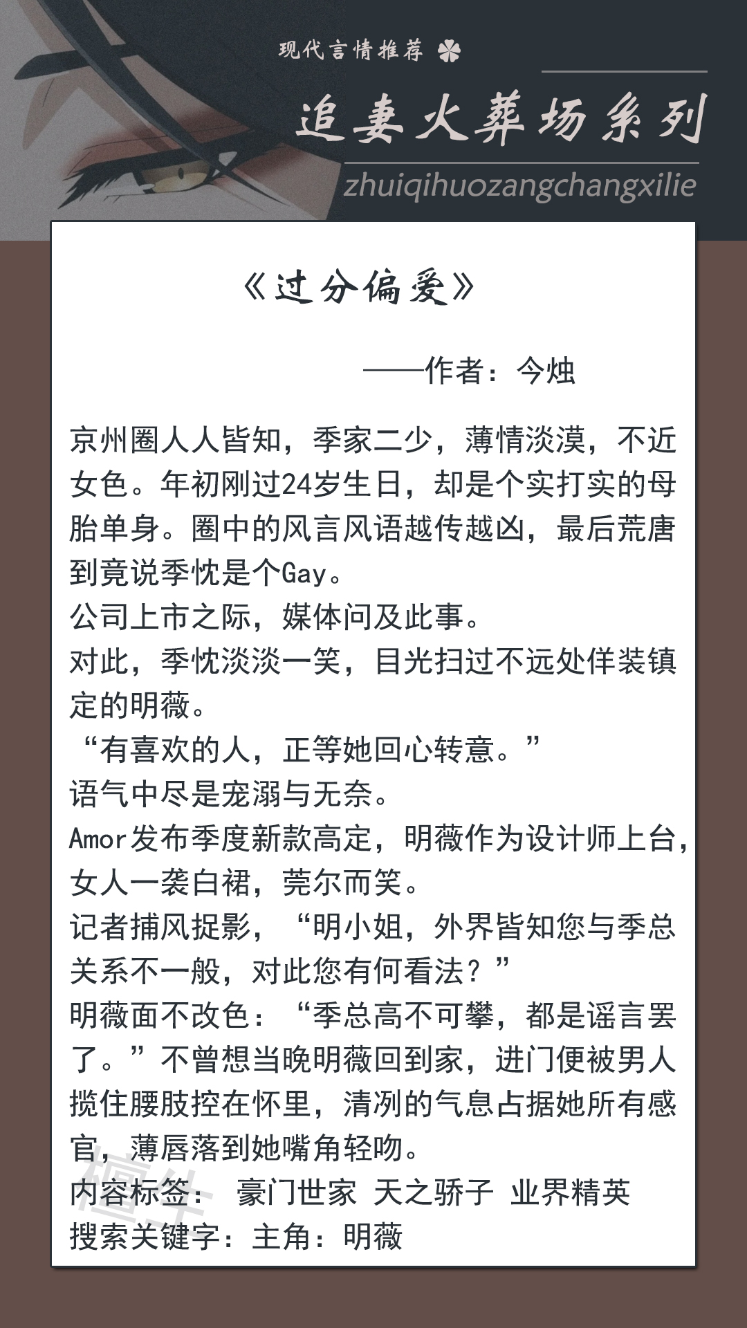五本追妻火葬场仙侠文,五本男追女的小说