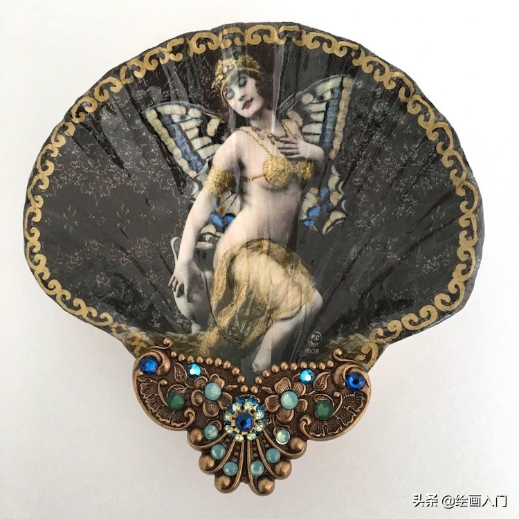 把贝壳做成精美饰品教程,古代贝壳装饰画