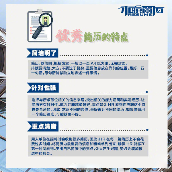 写简历的方法与技巧,写好简历的技巧