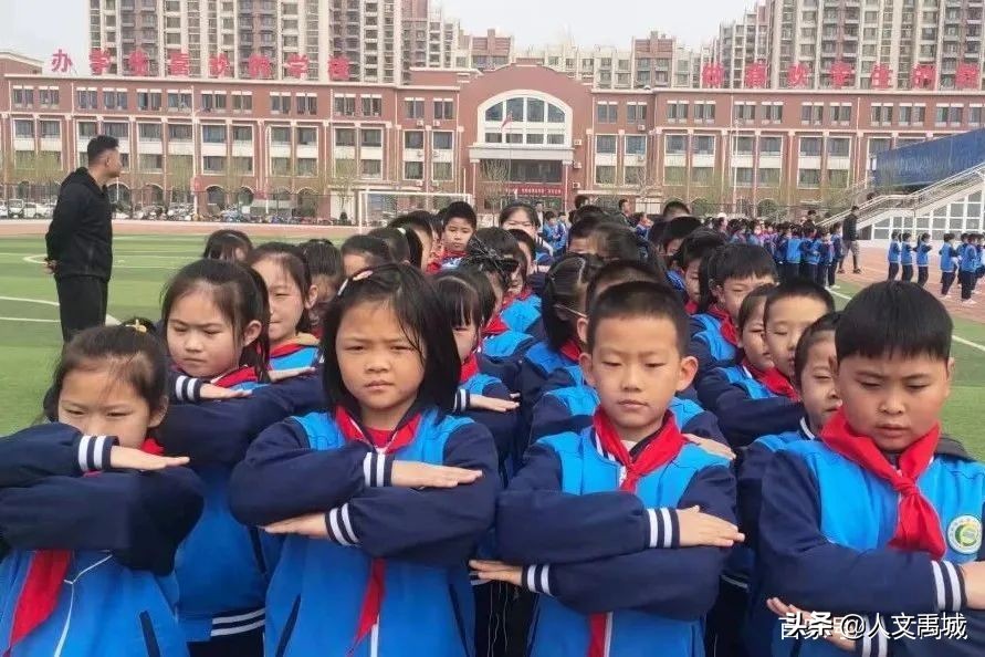 潼关县岳渎小学队列队形比赛,禹城泺清河小学运动会