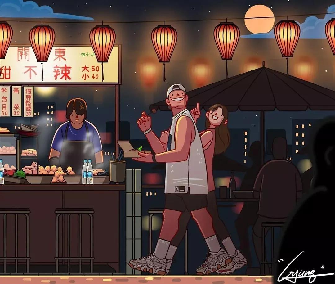 韩国插画师爱情故事,韩国插画大师情侣