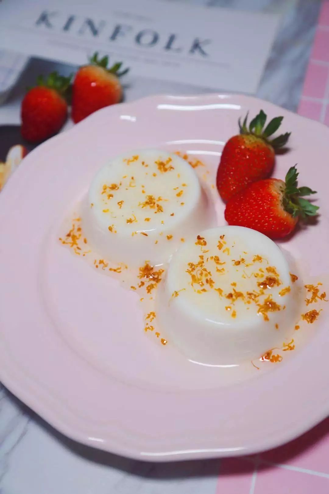 做草莓布丁的简单方法不需要qq糖,自己做草莓布丁最简单100%成功