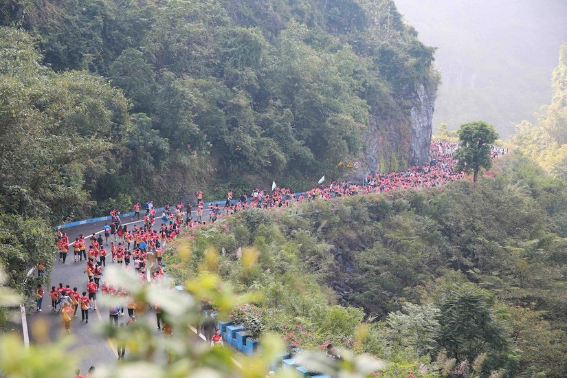 马拉松中国东盟马拉松开跑,中国东盟马拉松马山站