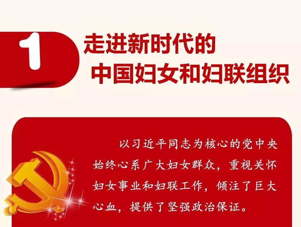 图解中国妇女十二大报告，一起学起来