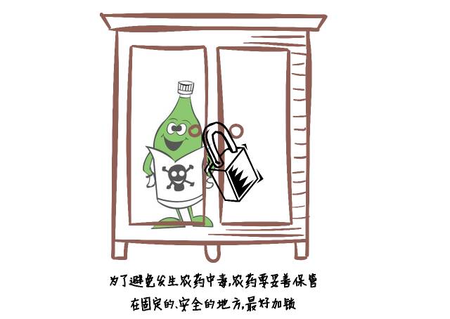 妥善存放和正确使用农药等有毒物品，谨防儿童接触