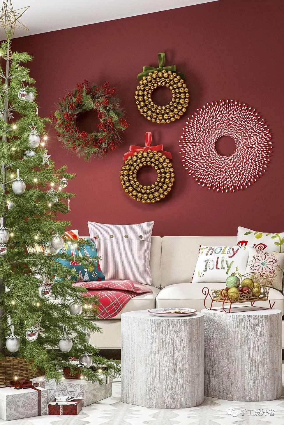 圣诞小家庭布置,改造家里的气氛