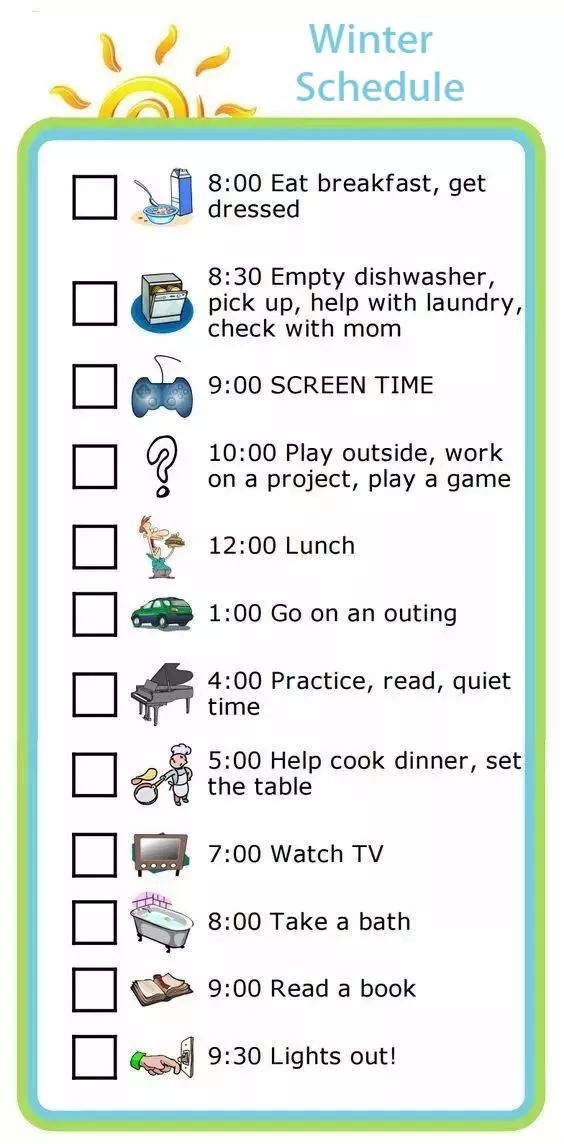 2024年寒假心愿单,寒假你的孩子都在做什么