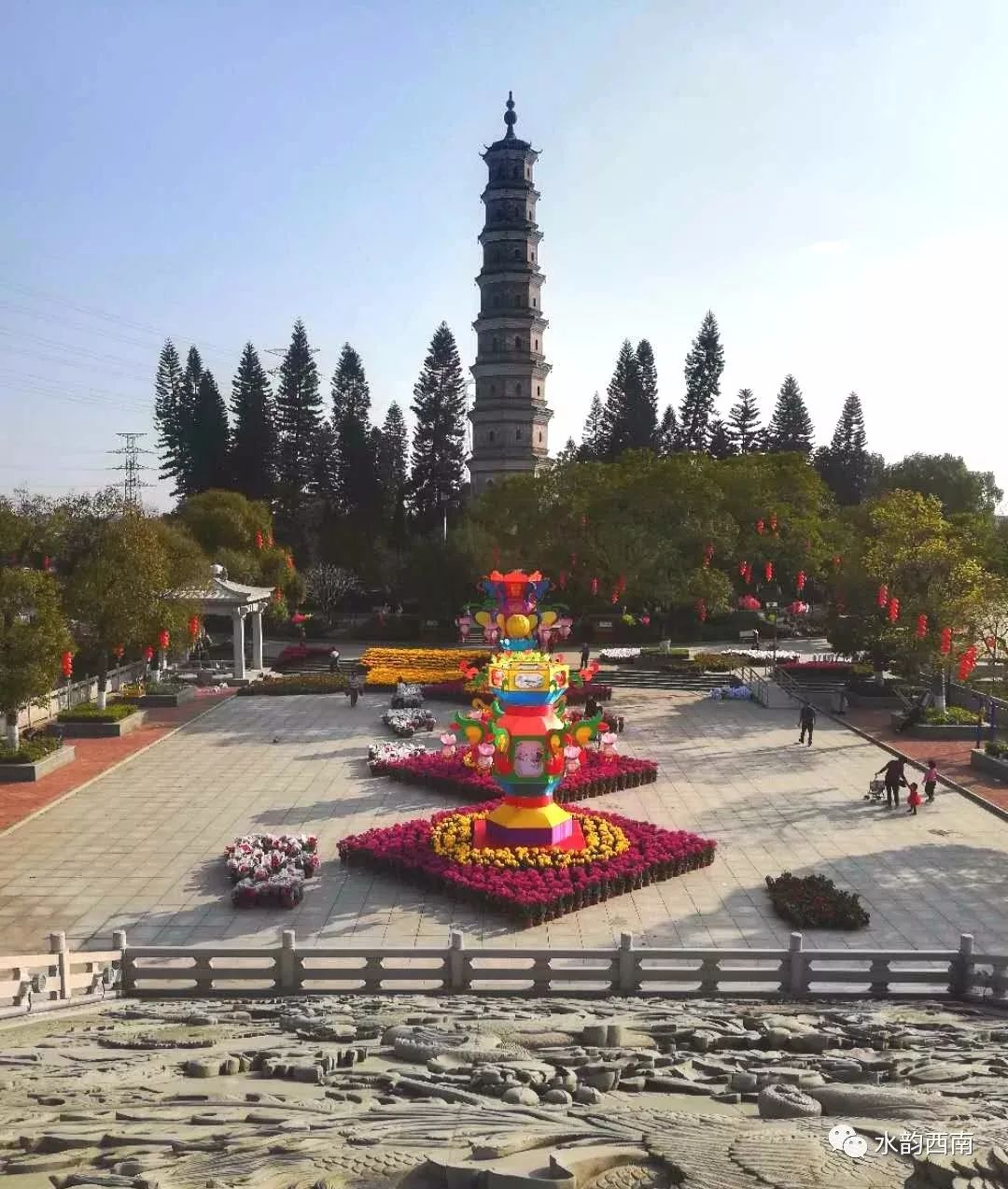 西南元宵花灯汇今晚正式上演,“三转文塔”将这样玩!