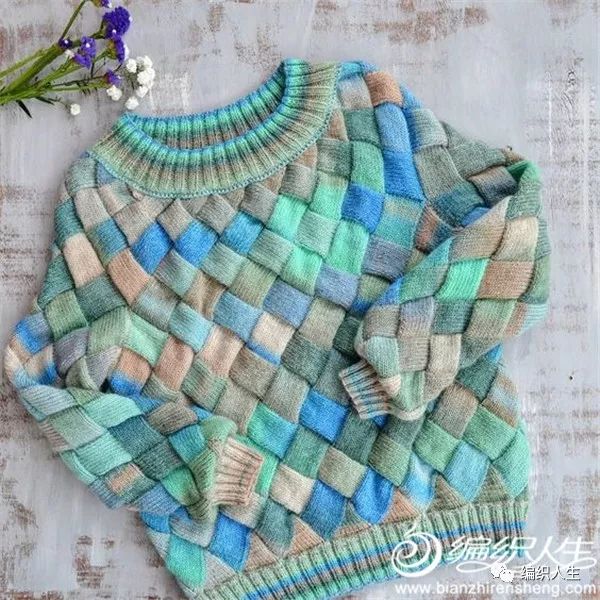 纯色方块花样教程大全,简单大方格子花型教程