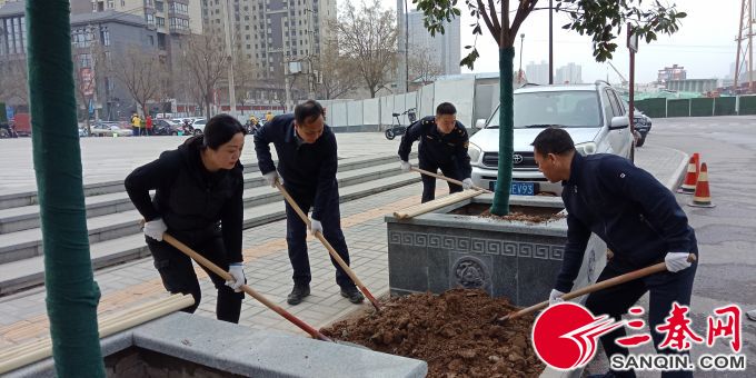 实施101015绿化工程莲湖区创建花园之城