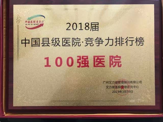2020全国100强医院排行榜,2020年全国地级市医院100强榜单