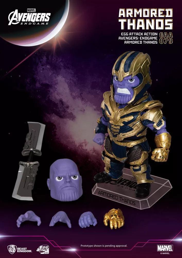 复联四戴上灭霸手套的绿巨人手办,复联4灭霸模型多少钱