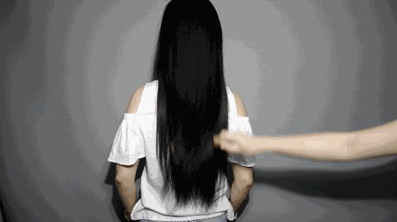 你的头发一天一次还长吗,你的头发那么长不会掉下来吗