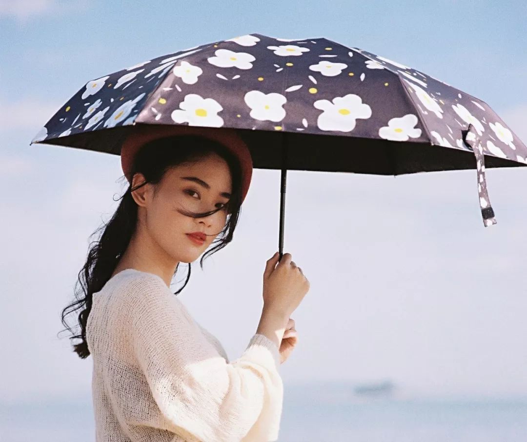 日本变态雨伞图案,防紫外线太阳伞小巧便携颜值