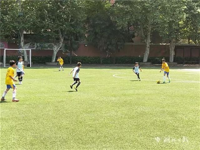 香港中小学生到内地学校交流,香港足球队来鲁港小学