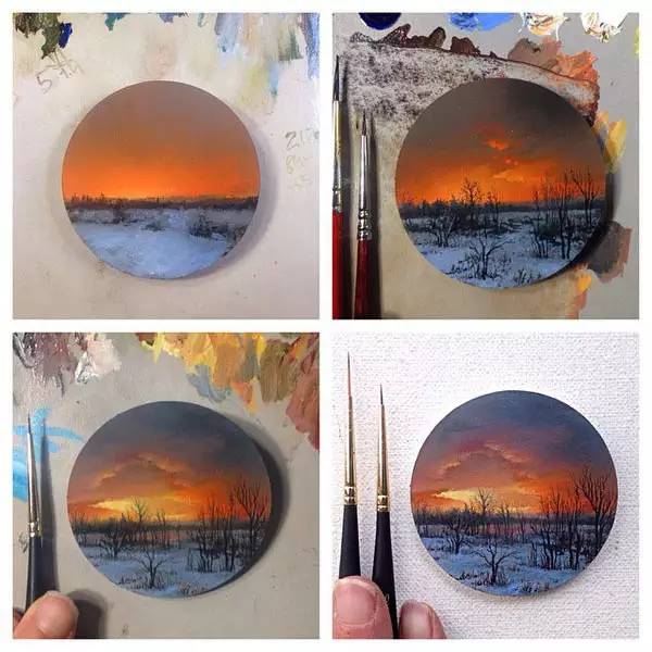 油画风景随身带,旅游景点油画