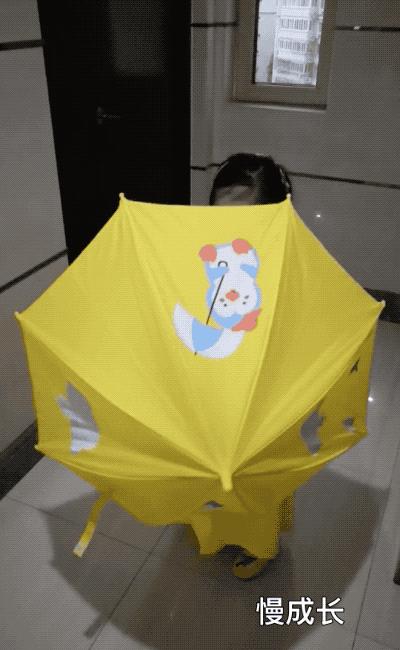 宝宝可爱雨伞雨衣,幼儿园雨衣雨鞋雨伞三件套