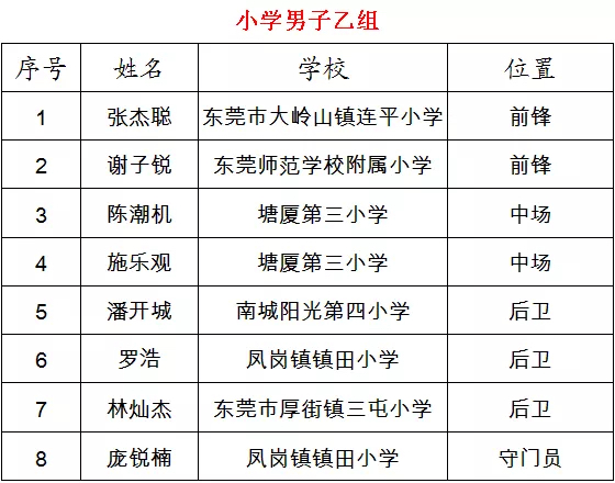 东莞市青少年校园足球夏令营最佳阵容出炉，速来围观！