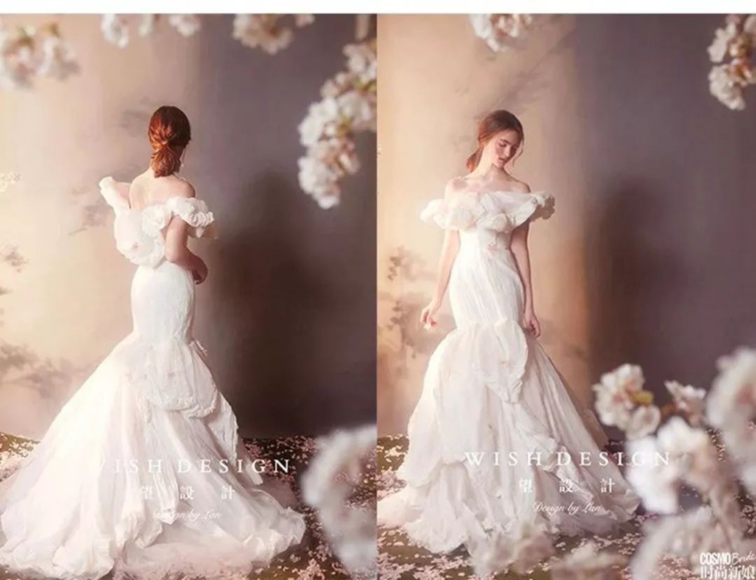 奥黛丽赫本与纪梵希婚纱,奥黛丽赫本风格婚纱照样片欣赏