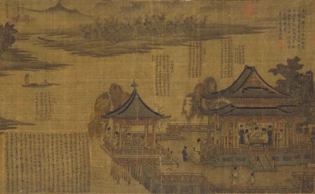 宋画中的文人形象,描绘宋人生活的画