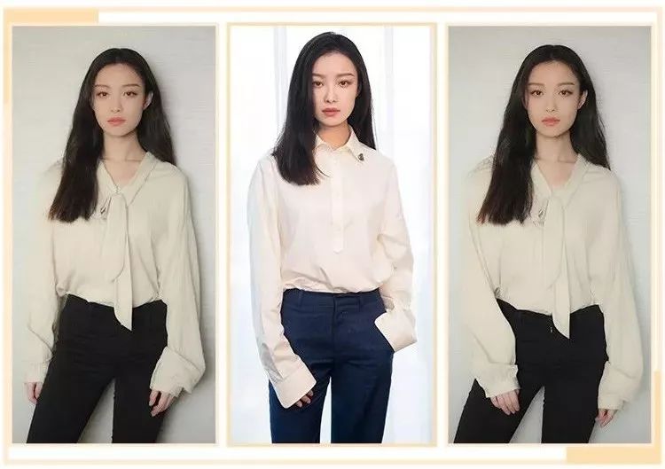 简单的衬衫这样穿也好看,衬衫怎么穿不要太好看