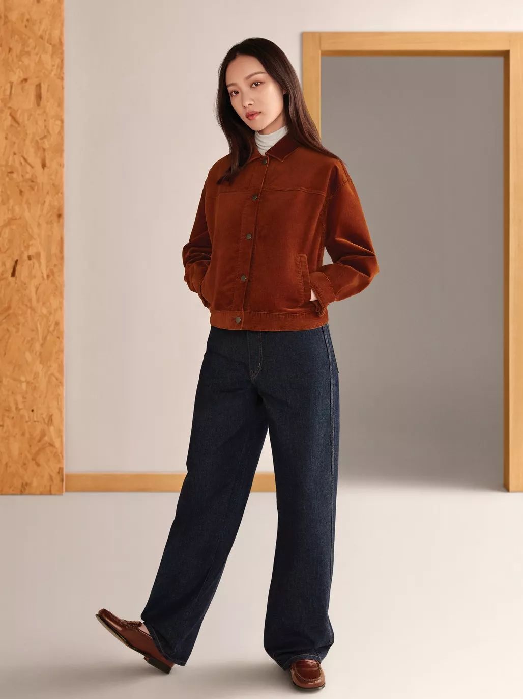 优衣库遮肉穿搭,优衣库显瘦遮肉的牛仔裙