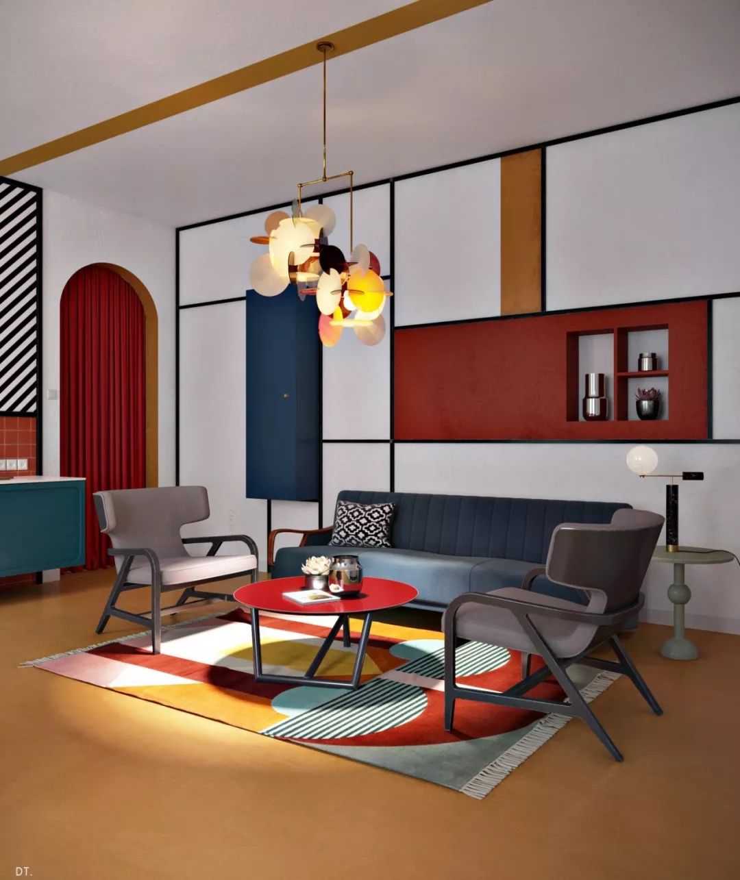 蒙特里安设计师,蒙德里安设计手法