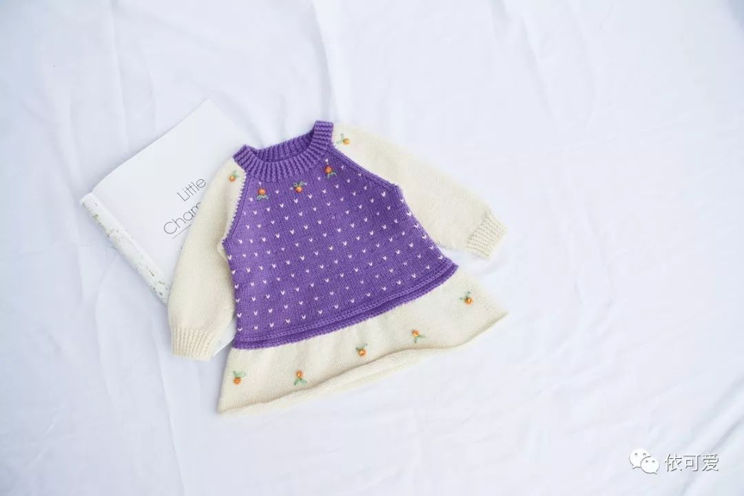 拼色儿童毛衣编织教程满天星,小孩外套毛衣编织教程满天星