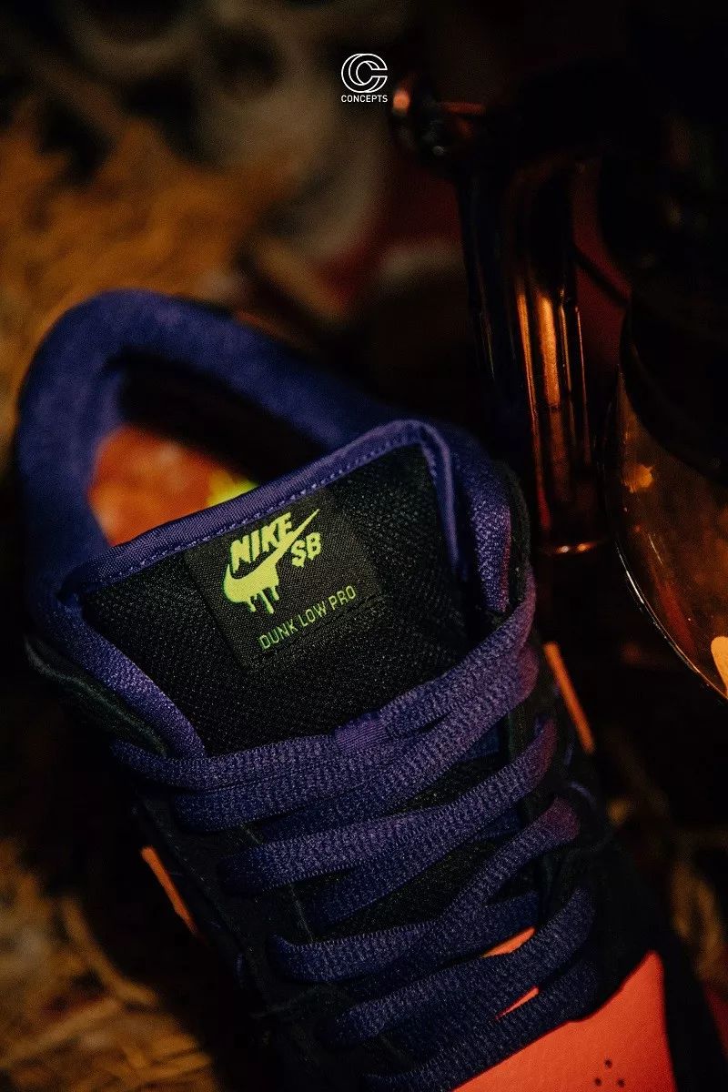 nikedunksbow联名白绿配色,nikesbdunk万圣节限定刺绣贴