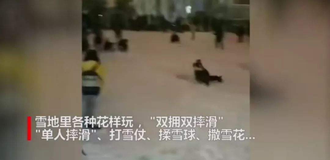 南方人在东北看雪,东北下雪夜里看雪