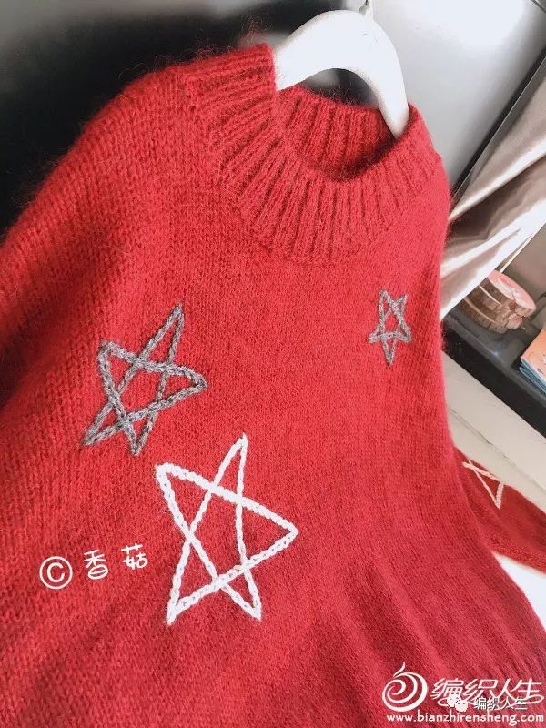 松鼠绒v领儿童毛衣编织完整教程,儿童套头满天星毛衣时尚编织教程