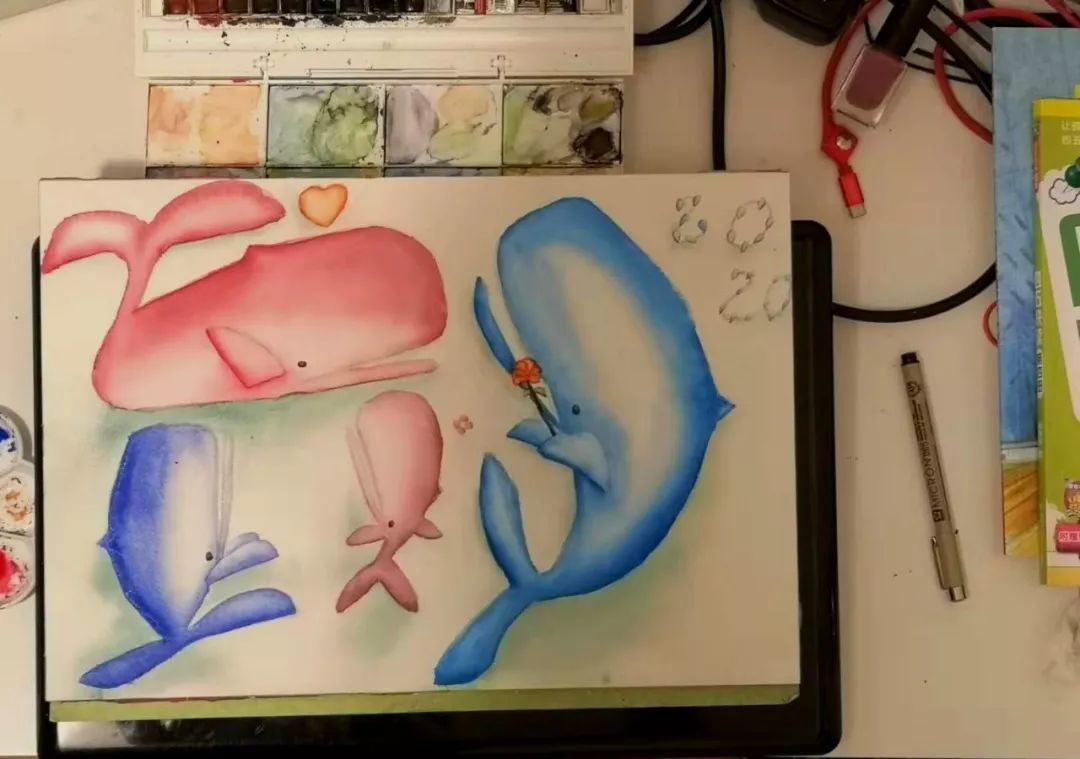 BlingBLling....抹香鲸全家福跨年画展闪亮登场，走过路过不要错过