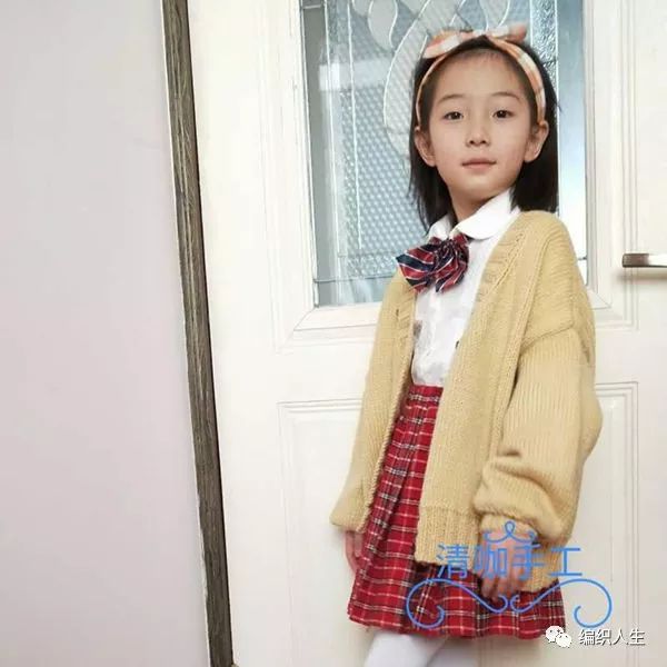 适合小个子的短款棒针毛衣v领,女士粗棒针v领毛衣开衫