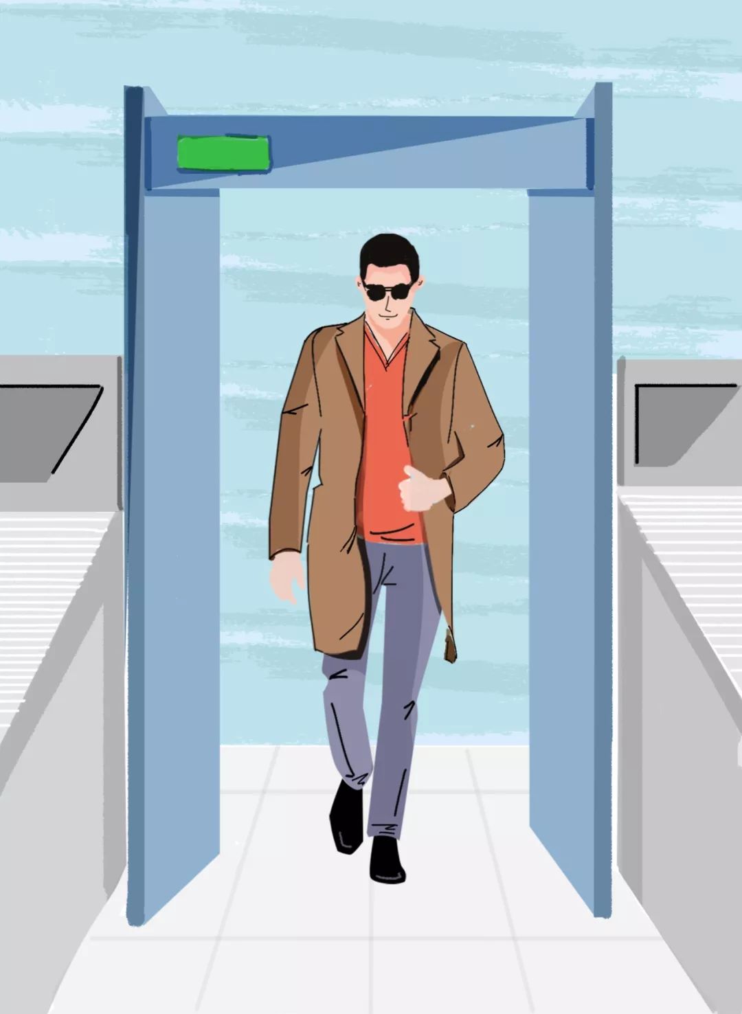 《中产出差微醺流程图》