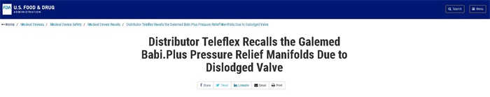 召回日志|美国FDA发布多款医疗器械一级召回，雅培、泰利福等纷纷“中招”