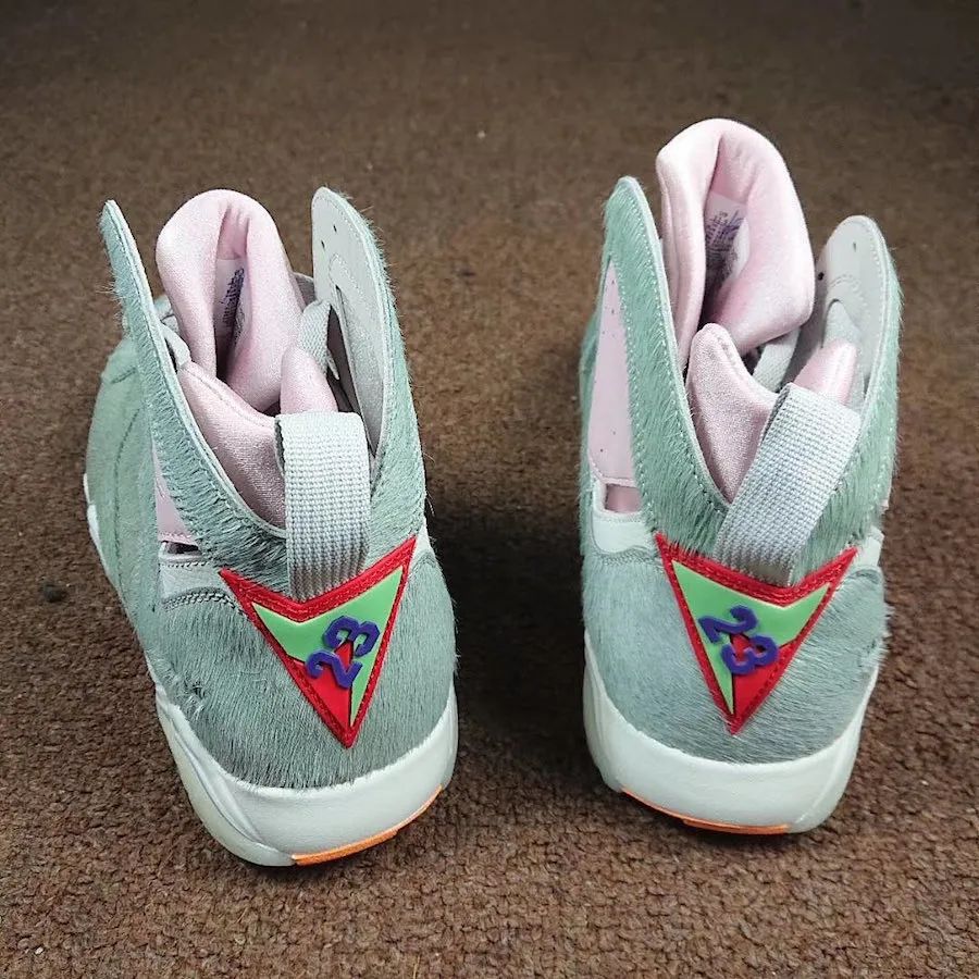 兔八哥nike鞋aj7,aj7兔八哥绒毛灰球鞋