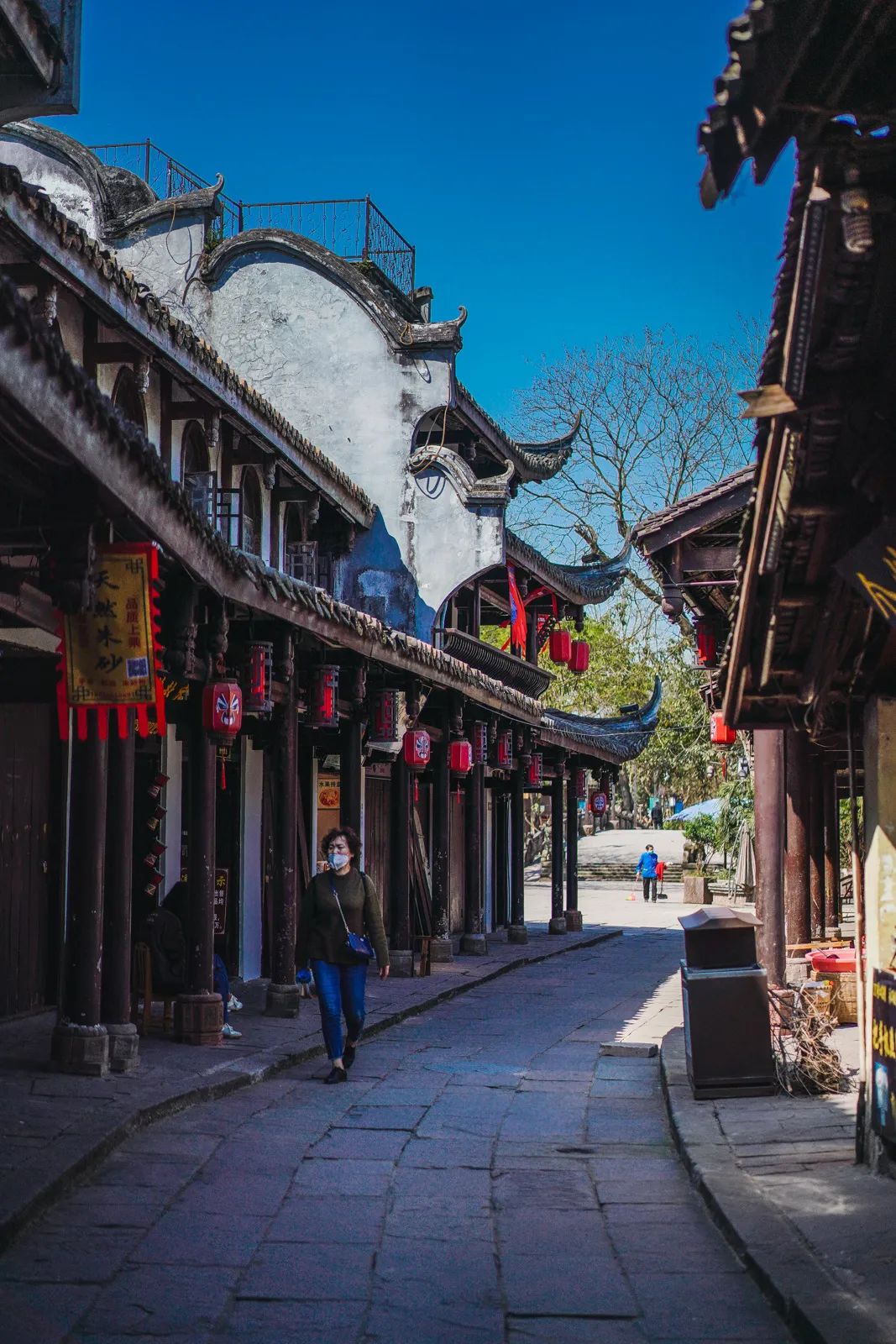 成都黄龙溪古镇美景竖屏,黄龙溪古镇小景